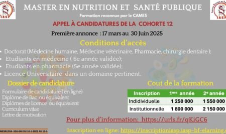 Master en nutrition et santé publique
