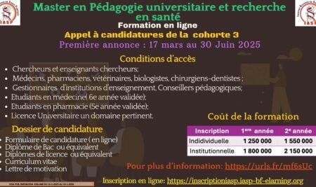 Master en pédagogie universitaire et recherche en santé